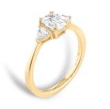 Mappin & Webb 18ct Yellow Gold 1.00cttw GIA Three Stone Diamond Engagement Ring - Ring Size O