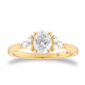 Mappin & Webb 18ct Yellow Gold 1.55cttw Diamond GIA Oval Cut Solitaire Engagement Ring