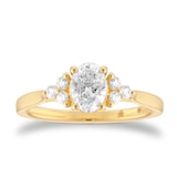 Mappin & Webb 18ct Yellow Gold 1.55cttw Diamond GIA Oval Cut Solitaire Engagement Ring