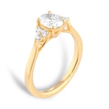 Mappin & Webb 18ct Yellow Gold 1.55cttw Diamond GIA Oval Cut Solitaire Engagement Ring