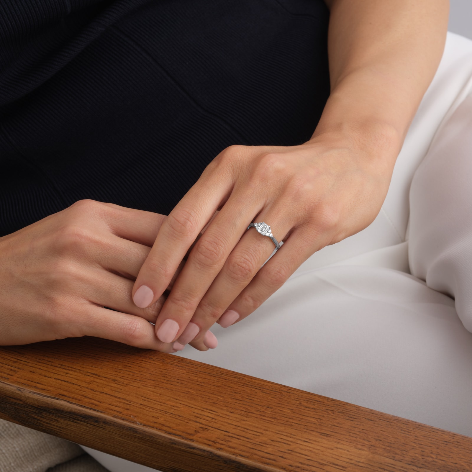 Mappin & Webb Platinum 1.55cttw GIA Emerald Cut Diamond Engagement Ring Mappin & Webb Platinum 1.55cttw GIA Emerald Cut Diamond Engagement Ring