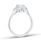 Mappin & Webb Platinum 1.55cttw GIA Emerald Cut Diamond Engagement Ring
