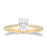 Mappin & Webb Constance 18ct Yellow Gold Oval Cut 0.84cttw Engagement Ring