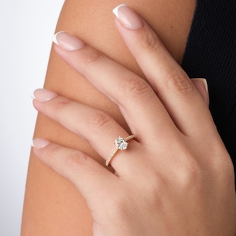 Mappin & Webb Constance 18ct Yellow Gold Oval Cut 0.84cttw Engagement Ring