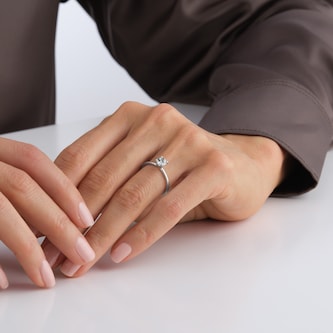 Best Luxury 
Platinum 0.70cttw Brilliant Cut Diamond Solitaire Engagement Ring