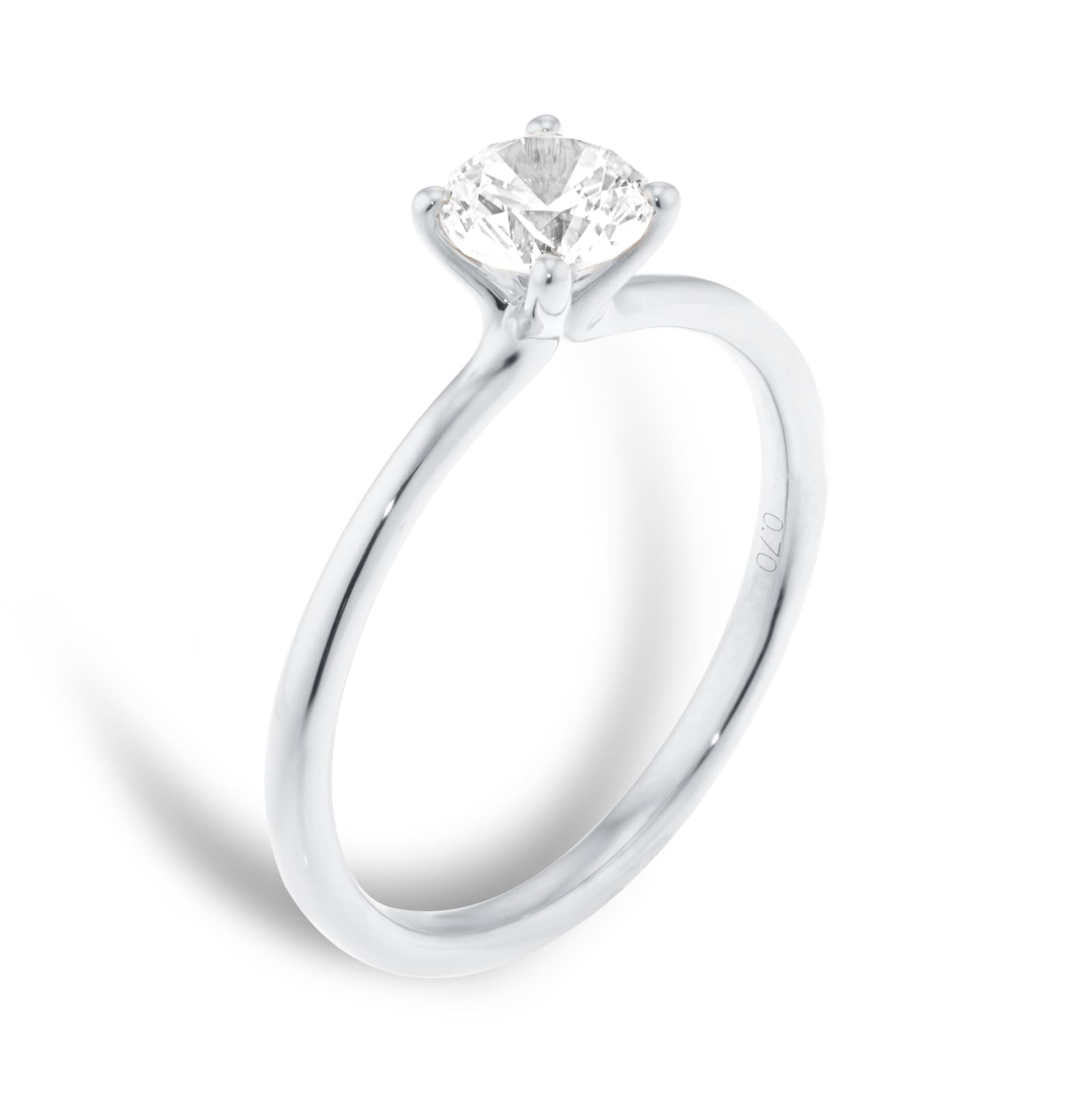 Goldsmiths Platinum 0.70cttw Brilliant Cut Diamond Solitaire Engagement Ring