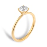 Goldsmiths 18ct Yellow Gold 0.70cttw Brilliant Cut Diamond Solitaire Engagement Ring