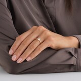 Goldsmiths 18ct Yellow Gold 0.70cttw Oval Cut Diamond Solitaire Engagement Ring