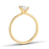 Goldsmiths 18ct Yellow Gold 0.70cttw Oval Cut Diamond Solitaire Engagement Ring