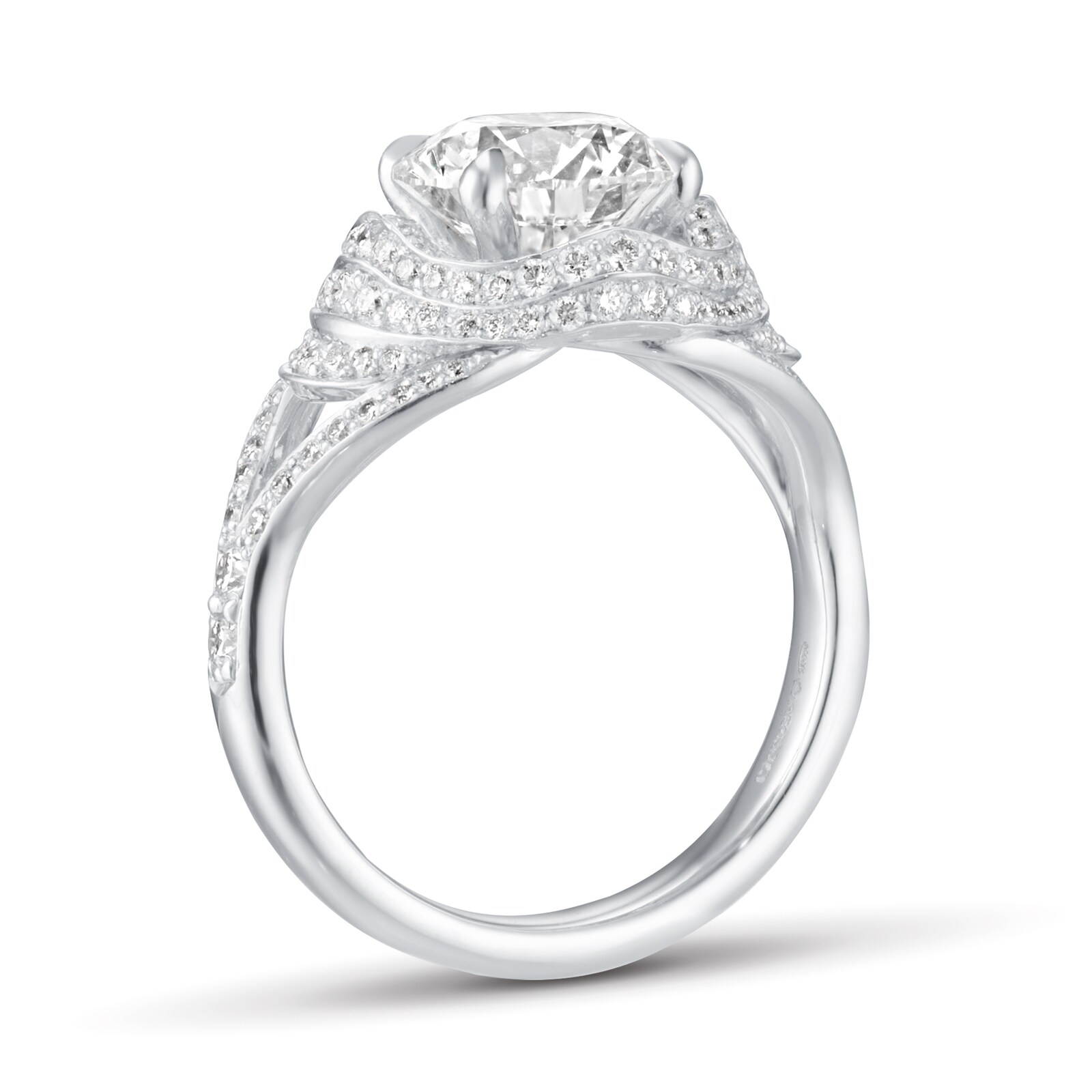 Mappin & Webb Limited Edition Ena Harkness Platinum 2.95cttw GIA Diamond Ring Mappin & Webb Limited Edition Ena Harkness Platinum 2.95cttw GIA Diamond Ring