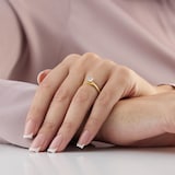 Goldsmiths 18ct Yellow Gold 0.50ct Princess Cut Solitaire Diamond Engagement Ring