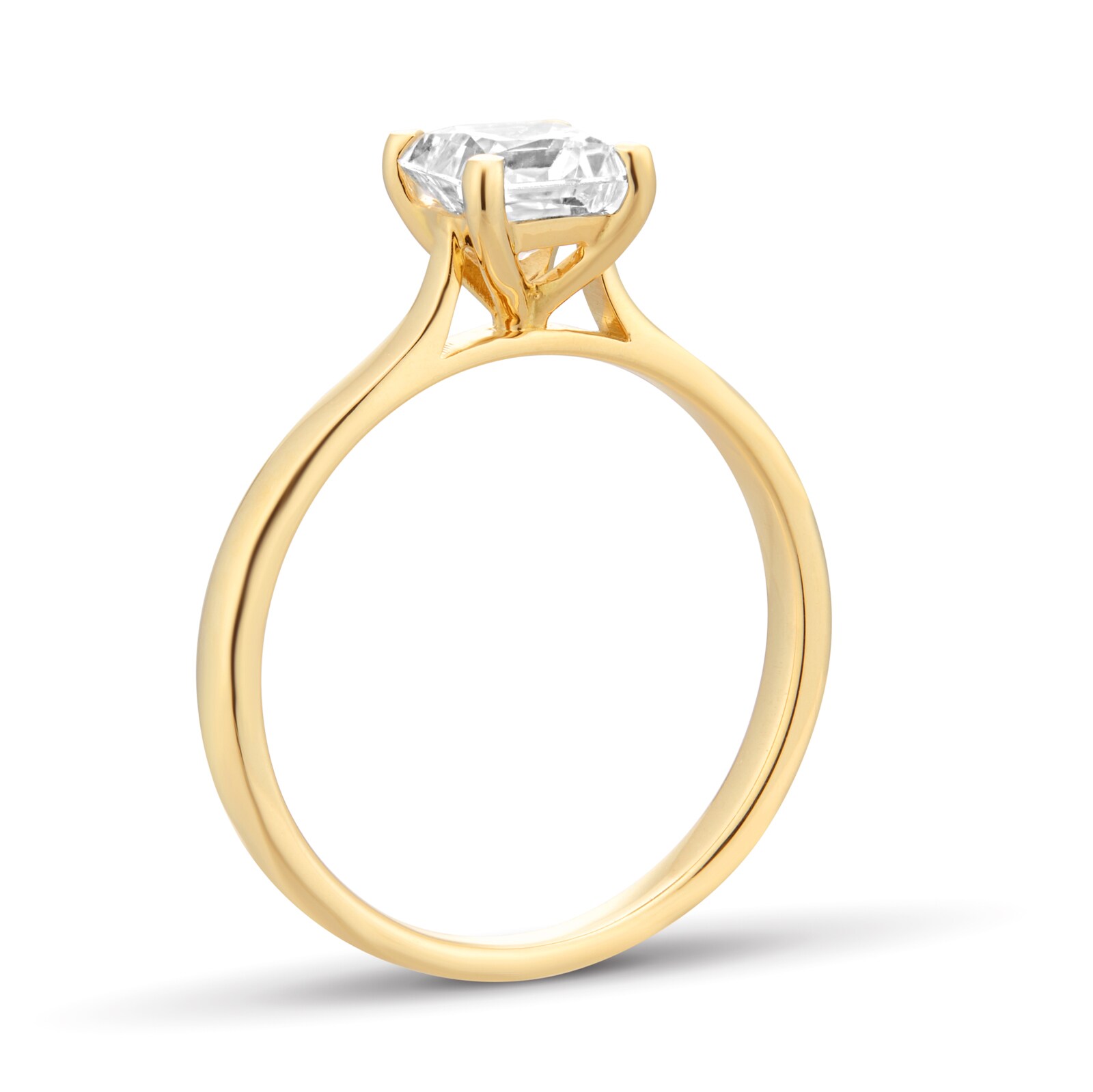 Goldsmiths 18ct Yellow Gold 1.00cttw Princess Cut Solitaire Diamond Engagement Ring Goldsmiths 18ct Yellow Gold 1.00cttw Princess Cut Solitaire Diamond Engagement Ring