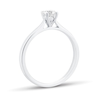 Goldsmiths 9ct White Gold 0.33cttw Round Brilliant Cut Solitaire Diamond Engagement Ring Goldsmiths 9ct White Gold 0.33cttw Round Brilliant Cut Solitaire Diamond Engagement Ring