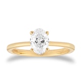 Goldsmiths 18t Yellow Gold 0.90cttw Oval Cut Solitaire Engagement Ring