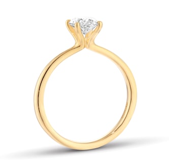 Goldsmiths 18t Yellow Gold 0.90cttw Oval Cut Solitaire Engagement Ring