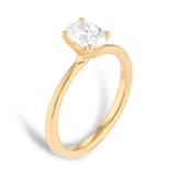 Goldsmiths 18t Yellow Gold 0.90cttw Oval Cut Solitaire Engagement Ring