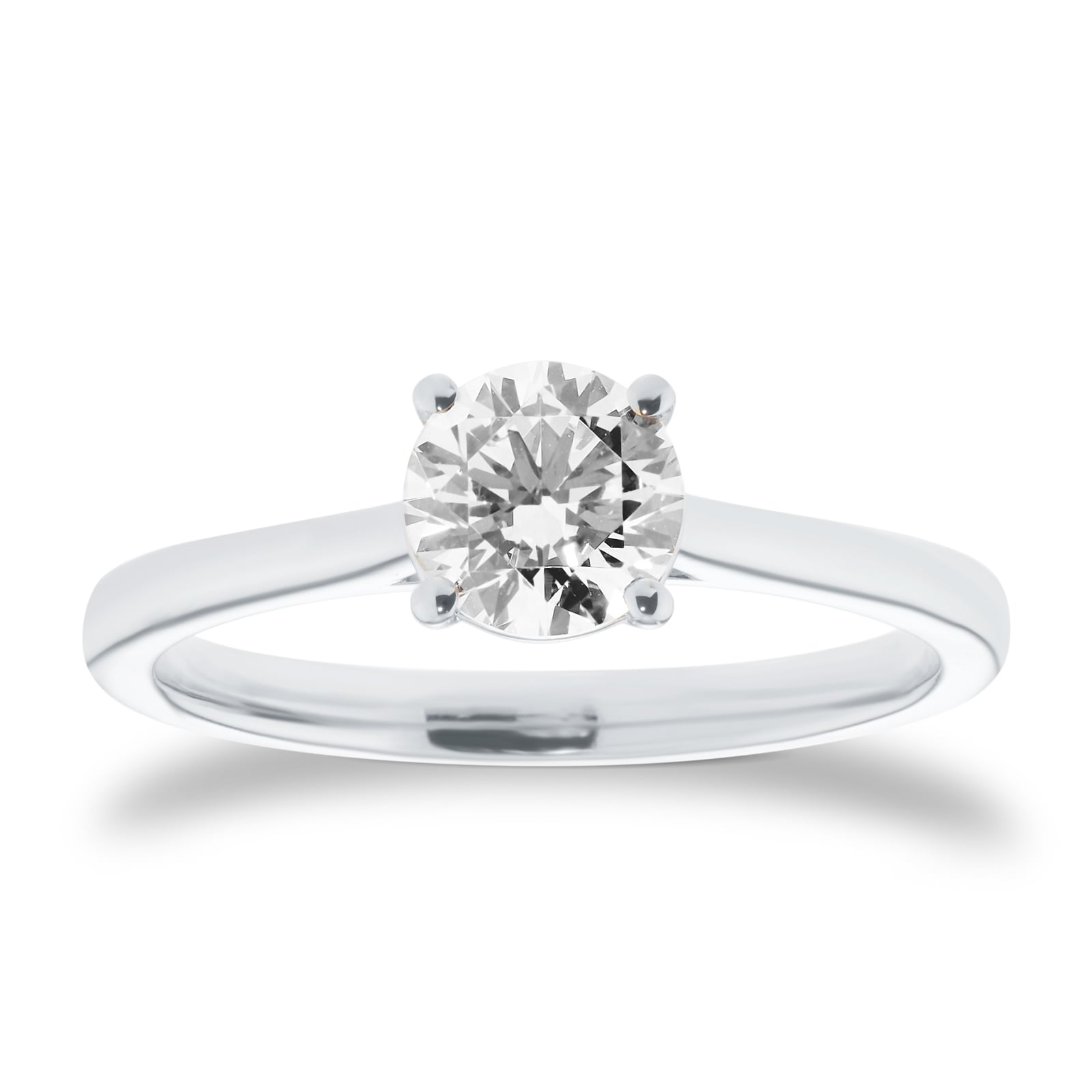 Goldsmiths Platinum 1.00cttw Round Brilliant Cut Diamond Solitaire Engagement Ring Goldsmiths Platinum 1.00cttw Round Brilliant Cut Diamond Solitaire Engagement Ring