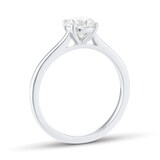 Goldsmiths Platinum 1.00cttw Round Brilliant Cut Diamond Solitaire Engagement Ring - Ring Size P