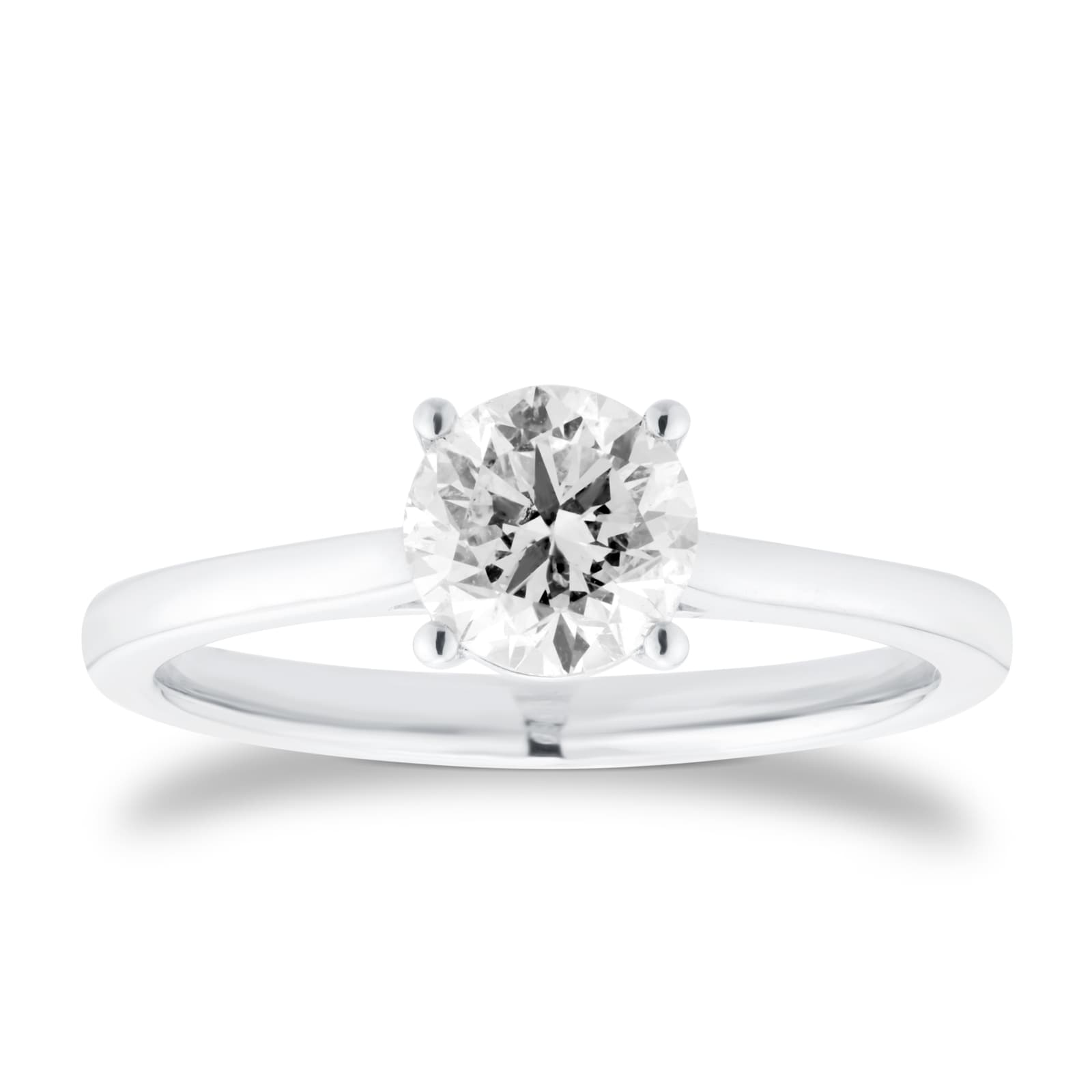 Mappin & Webb Platinum 1.00cttw Round Brilliant Cut Solitaire Diamond Ring