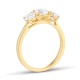 Mappin & Webb 18ct Yellow Gold 1.50cttw Round Brilliant Cut Diamond Three Stone Engagement Ring