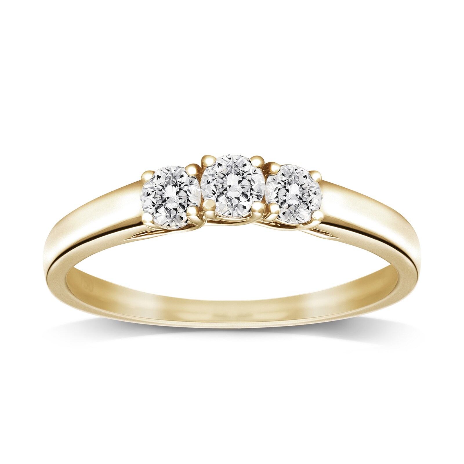 goldsmiths 3 stone diamond ring