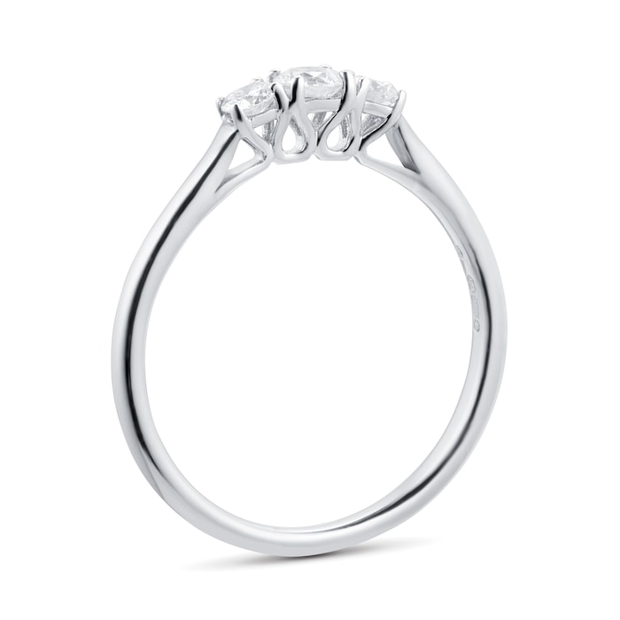 Goldsmiths 9ct White Gold 0.25cttw Three Stone Diamond Ring