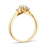 Goldsmiths 18ct Yellow Gold 0.50cttw Diamond Three Stone Ring