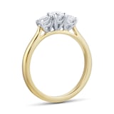 Mappin & Webb 18ct Yellow Gold Silhouette 0.60cttw 3 Stone Engagement Ring