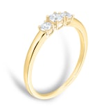 Goldsmiths 18ct Yellow Gold 0.27ct 3 Stone Engagement Ring