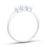 Goldsmiths 18ct White Gold 0.22ct Diamond Trilogy Engagement Ring