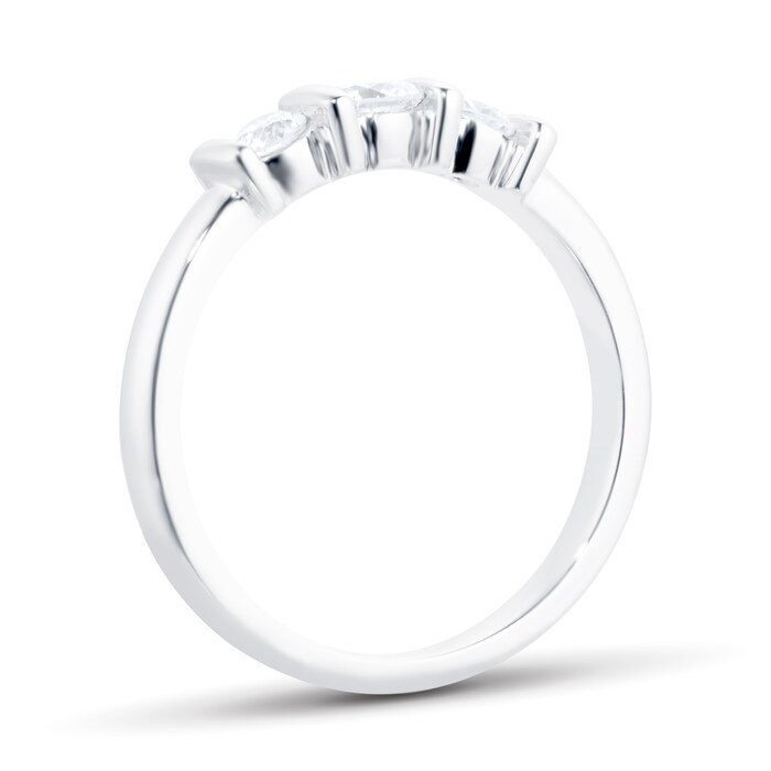 Goldsmiths 18ct White Gold 0.33ct Diamond Three Stone Engagement Ring
