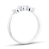 Goldsmiths 18ct White Gold 0.33ct Diamond Three Stone Engagement Ring