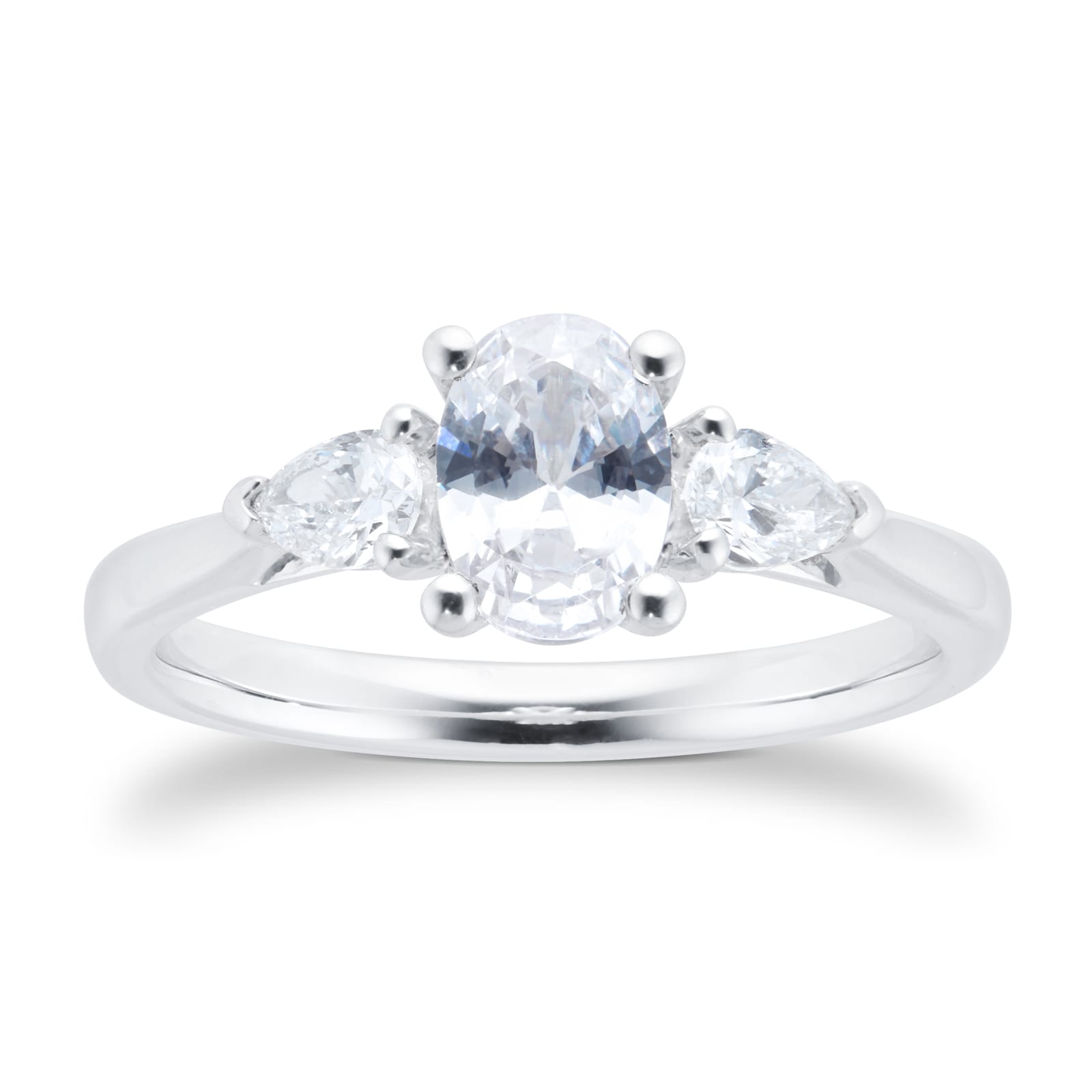 Goldsmiths Platinum 1.00cttw Diamond 3 stone Engagement Ring Goldsmiths Platinum 1.00cttw Diamond 3 stone Engagement Ring