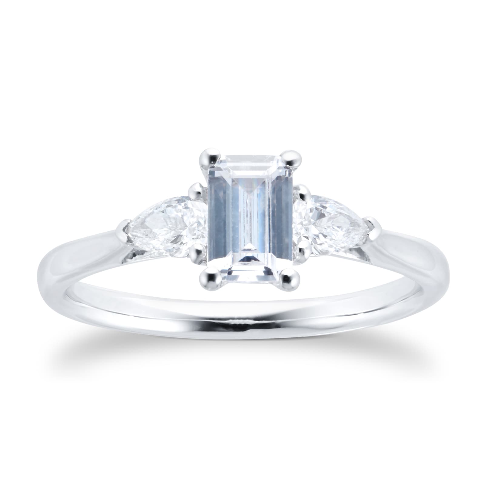 Goldsmiths Platinum 1.00cttw Diamond 3 stone Engagement Ring Goldsmiths Platinum 1.00cttw Diamond 3 stone Engagement Ring