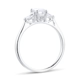 Goldsmiths Platinum 1.00cttw Diamond 3 stone Engagement Ring