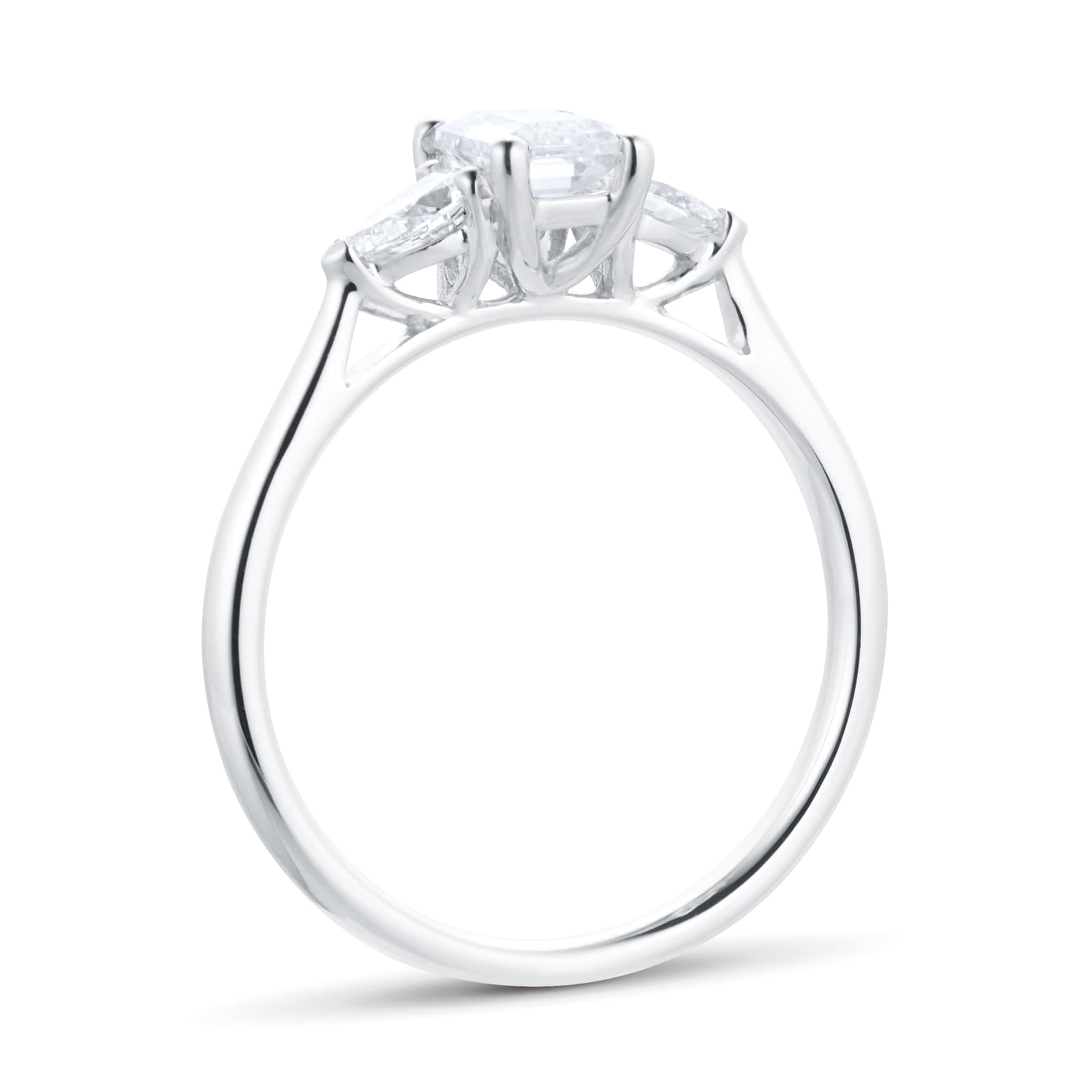 Goldsmiths Platinum 1.00cttw Diamond 3 stone Engagement Ring RX4914PT1 ...