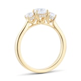 Goldsmiths 18ct Yellow Gold 1.00ct Diamond 3 Stone Engagement Ring