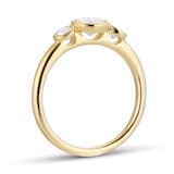 Goldsmiths 18ct Yellow Gold 0.70ct GIA Diamond Bezel 3 Stone Engagement Ring