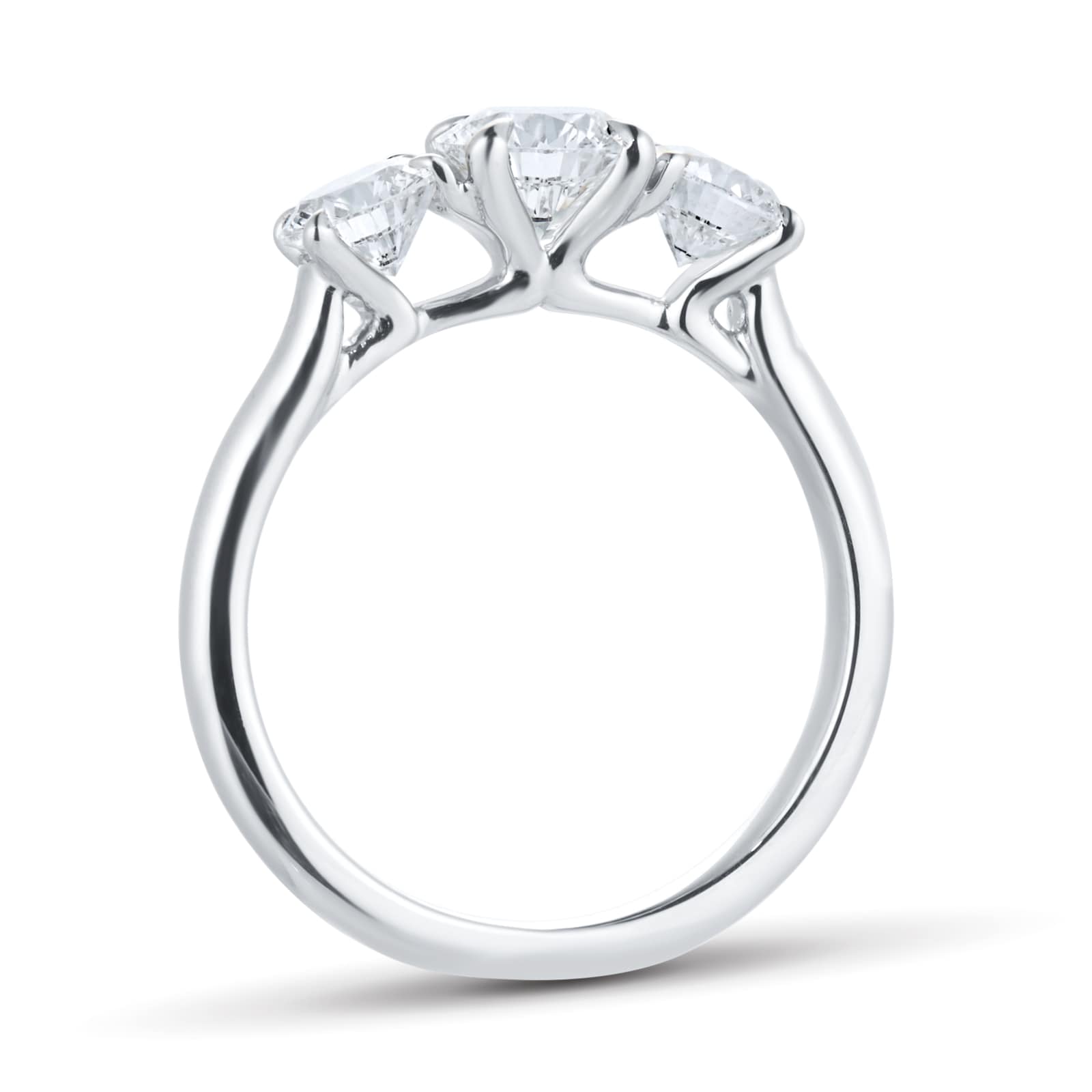 Goldsmiths Exclusive Platinum 1.50cttw Brilliant Cut 3 Stone Goldsmiths Signature Diamond Engagement Ring Goldsmiths Exclusive Platinum 1.50cttw Brilliant Cut 3 Stone Goldsmiths Signature Diamond Engagement Ring