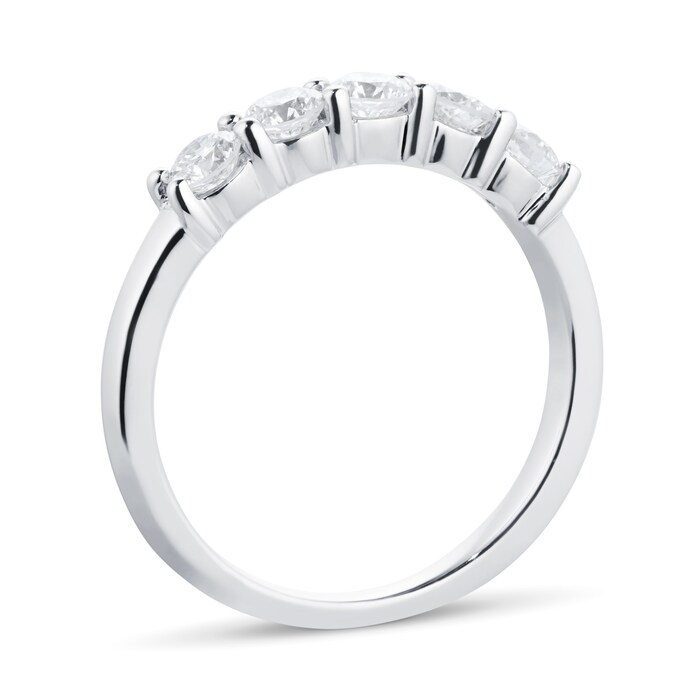 Goldsmiths Platinum 0.75ct Brilliant Cut Goldsmiths Brightest Diamond Claw Set Ring