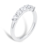 Goldsmiths Platinum 0.75ct Brilliant Cut Goldsmiths Brightest Diamond Claw Set Ring