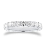 Mappin & Webb Platinum 1.00cttw Round Brilliant Cut Diamond Fifteen Stone Eternity Ring