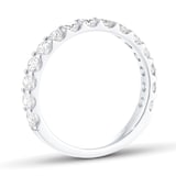 Mappin & Webb Platinum 1.00cttw Round Brilliant Cut Diamond Fifteen Stone Eternity Ring