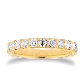 Mappin & Webb 18ct Yellow Gold 1.00cttw Round Brilliant Cut Diamond Fifteen Stone Eternity Ring Mappin & Webb 18ct Yellow Gold 1.00cttw Round Brilliant Cut Diamond Fifteen Stone Eternity Ring