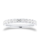 Mappin & Webb Platinum 0.50cttw Round Brilliant Cut Diamond Fifteen Stone Eternity Ring