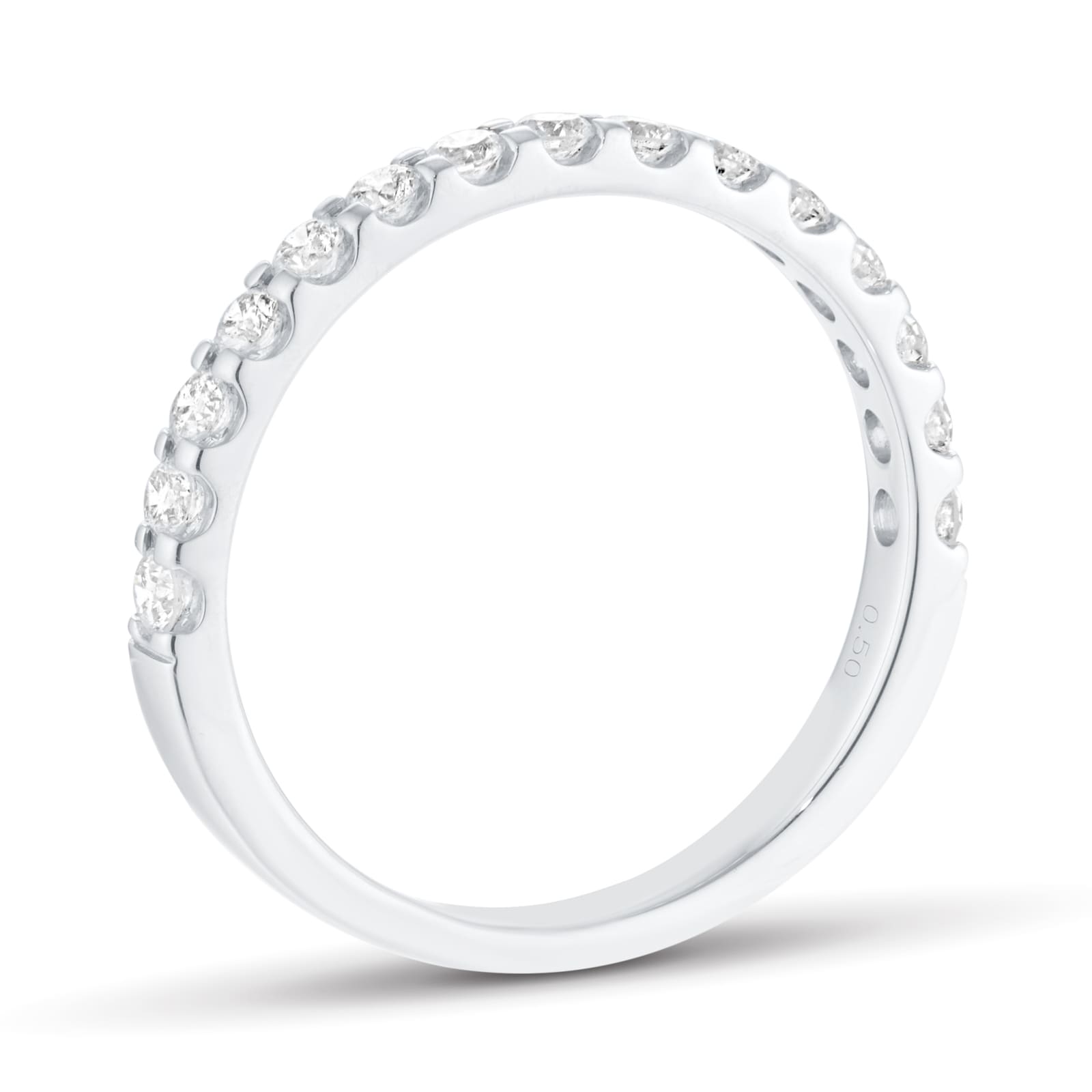 Mappin & Webb Platinum 0.50cttw Round Brilliant Cut Diamond Fifteen Stone Eternity Ring Mappin & Webb Platinum 0.50cttw Round Brilliant Cut Diamond Fifteen Stone Eternity Ring