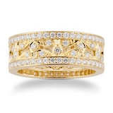 Mappin & Webb Empress 18ct Yellow Gold 0.95cttw Diamond Band Ring
