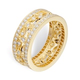 Mappin & Webb Empress 18ct Yellow Gold 0.95cttw Diamond Band Ring