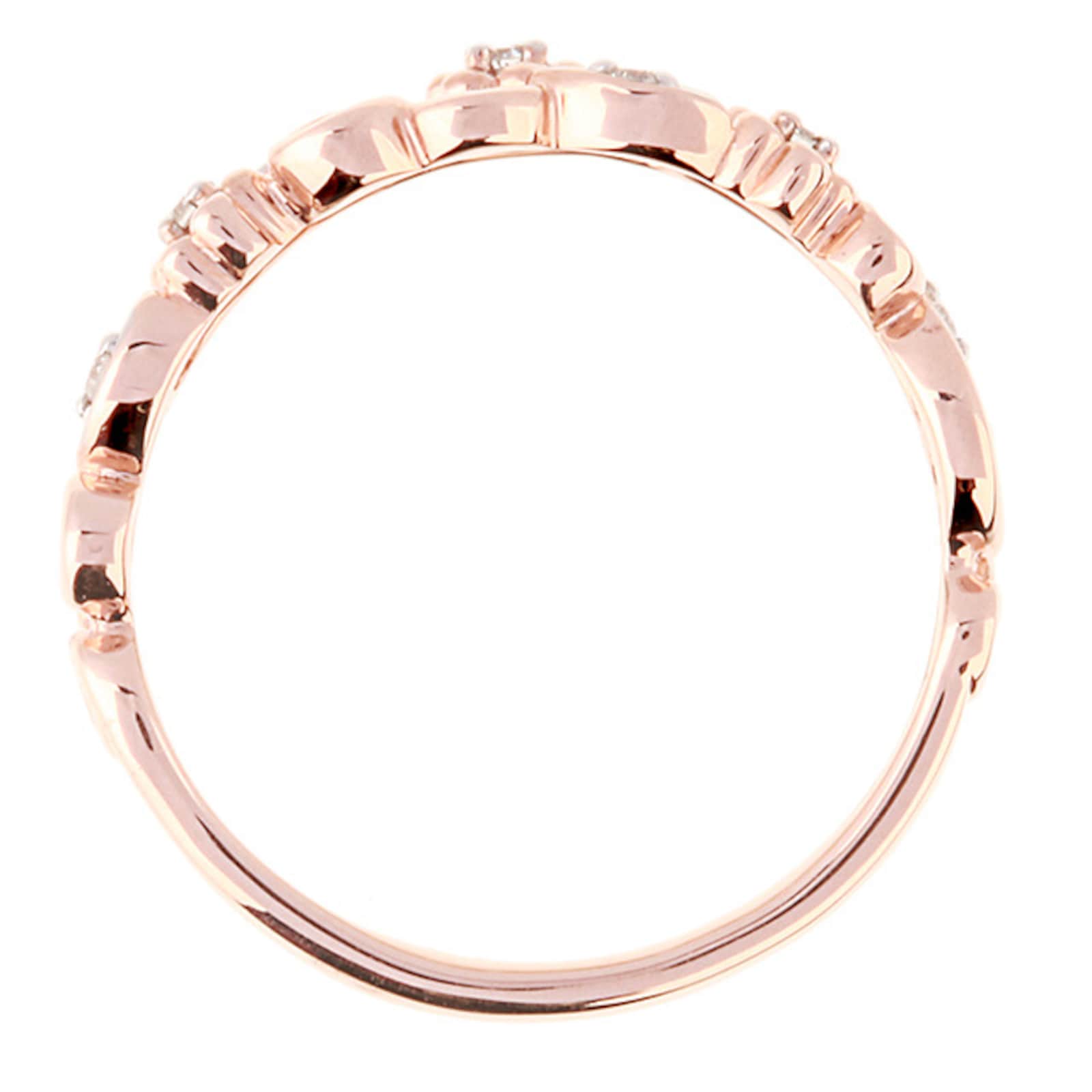 Goldsmiths Brilliant Cut Diamond Ring In 9 Carat Rose Gold R29735D69KPW ...