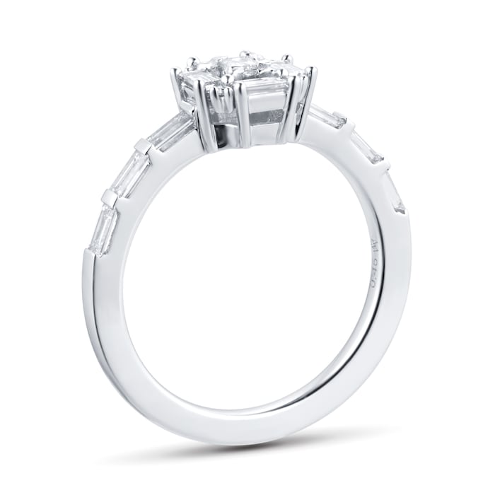 Mappin & Webb Renee 18ct White Gold 0.46cttw Cluster Ring